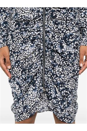 Abito midi Hermina blu notte ISABEL MARANT | RO0572FAB3J03IMDWH